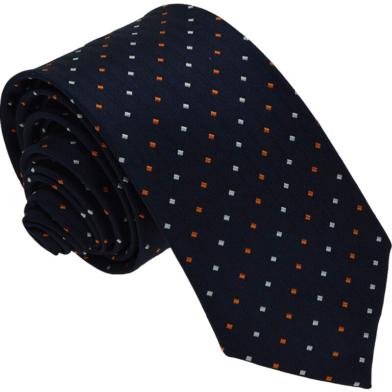 Victorio Pánská vzorovaná kravata Stalker navy