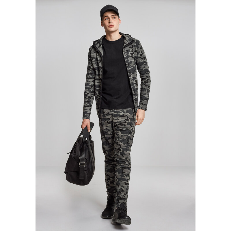 UC Men Bunda Interlock Camo Zip Jacket tmavé masky