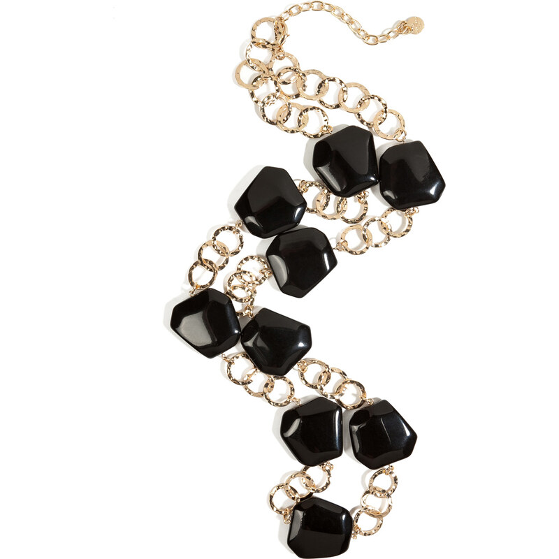 R.J.Graziano Nugget Chain Necklace in Black