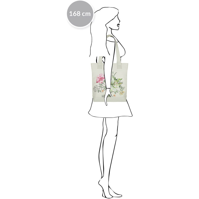 Dámská taška Suitsuit English Garden - bílá-růžová