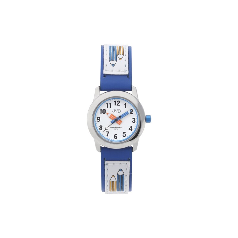 Dětské modré čitelné hodinky JVD basic J7109.2 s barevnými