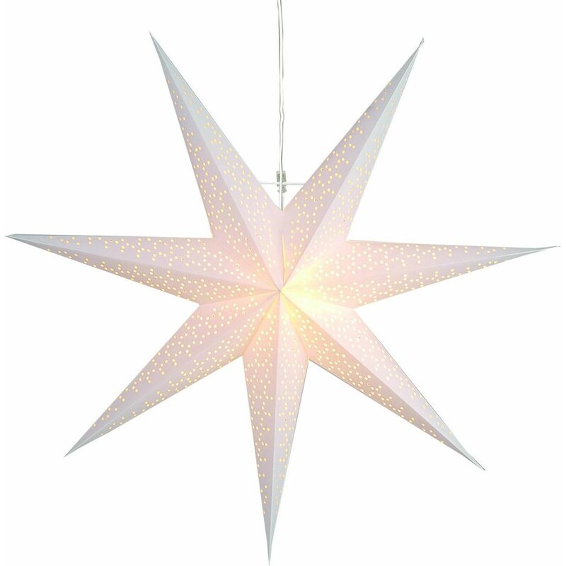 Závěsná svítící hvězda Best Season Dot Snow, Ø 70 cm