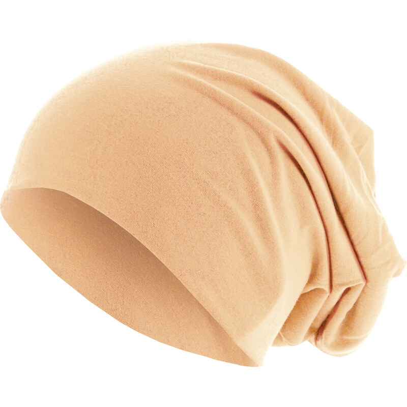 MSTRDS Čepice Jersey Beanie - broskvová