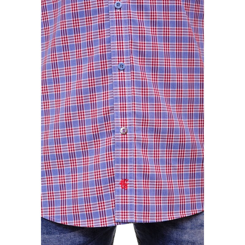 GEAR Mens Slim fit shirt NICCOLO - red color