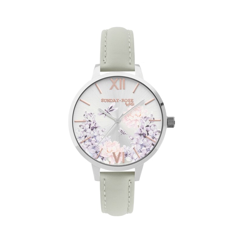 JVD Dámské luxusní designové hodinky SUNDAY ROSE Spirit LILAC SUN-S07 30205926