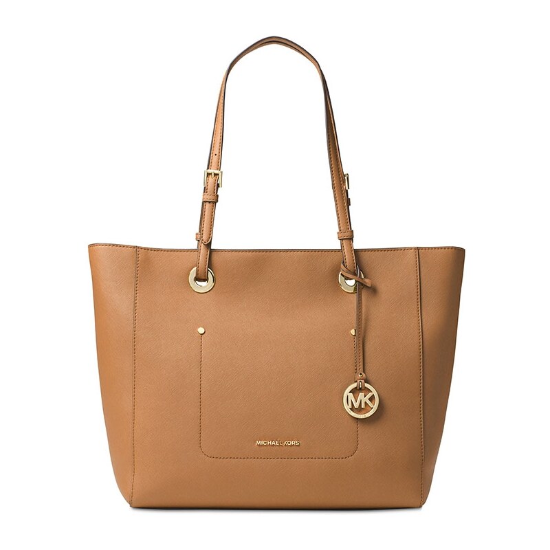 Michael Kors Walsh large saffiano leather tote acorn