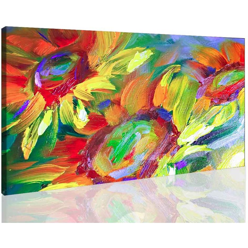 Malvis Obraz malovaná slunečnice