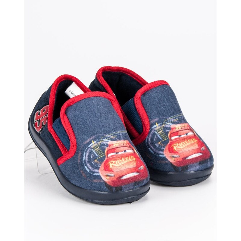 CNB Dětské nazouvací modré papuče Auta