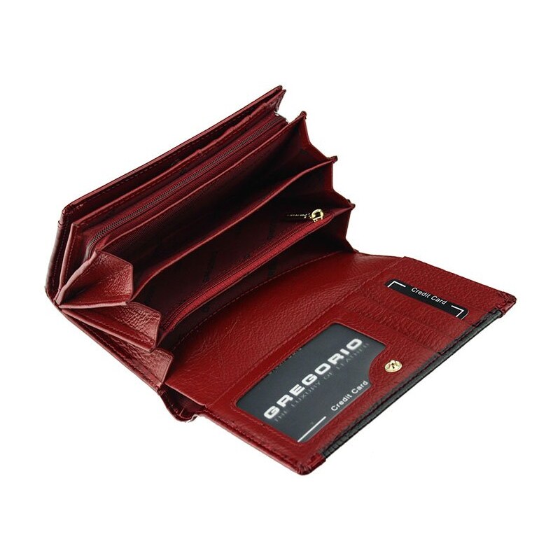 Dámská kožená peněženka Gregorio GP-112 červená