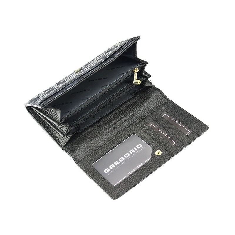 Dámská kožená peněženka Gregorio FS-114 šedá