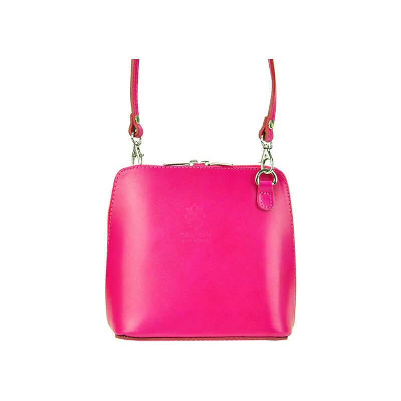 Barberinis Kožená crossbody kabelka Vera Pelle 1702 fialová 62238204