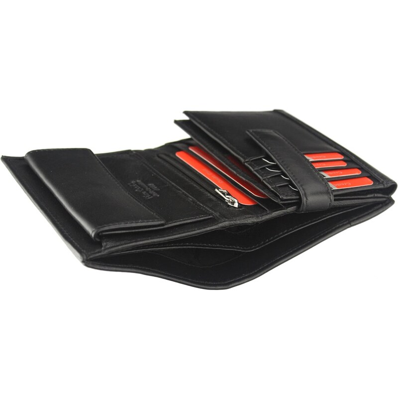 Pánská kožená peněženka Pierre Cardin TILAK07 330 RFID černá / červená