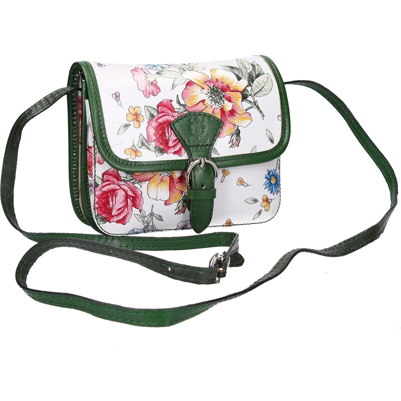 Kožená crossbody kabelka Gregorio 112 FL zelená 83154529