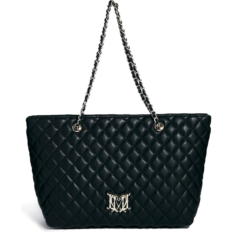Love Moschino Large Quilted Shopper Bag - Black