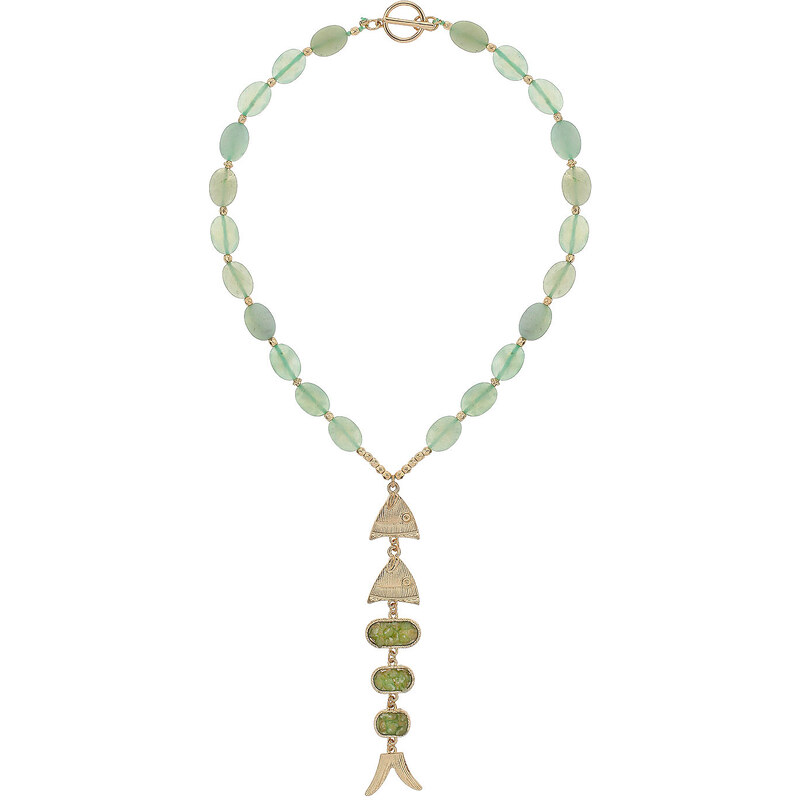 Topshop Freedom Found Collection Green Fish Necklace