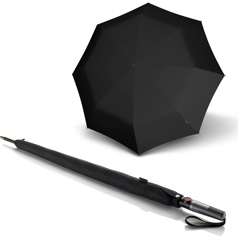 Knirps T.900 Extra Long Automatic Black - pánský černý holový deštník