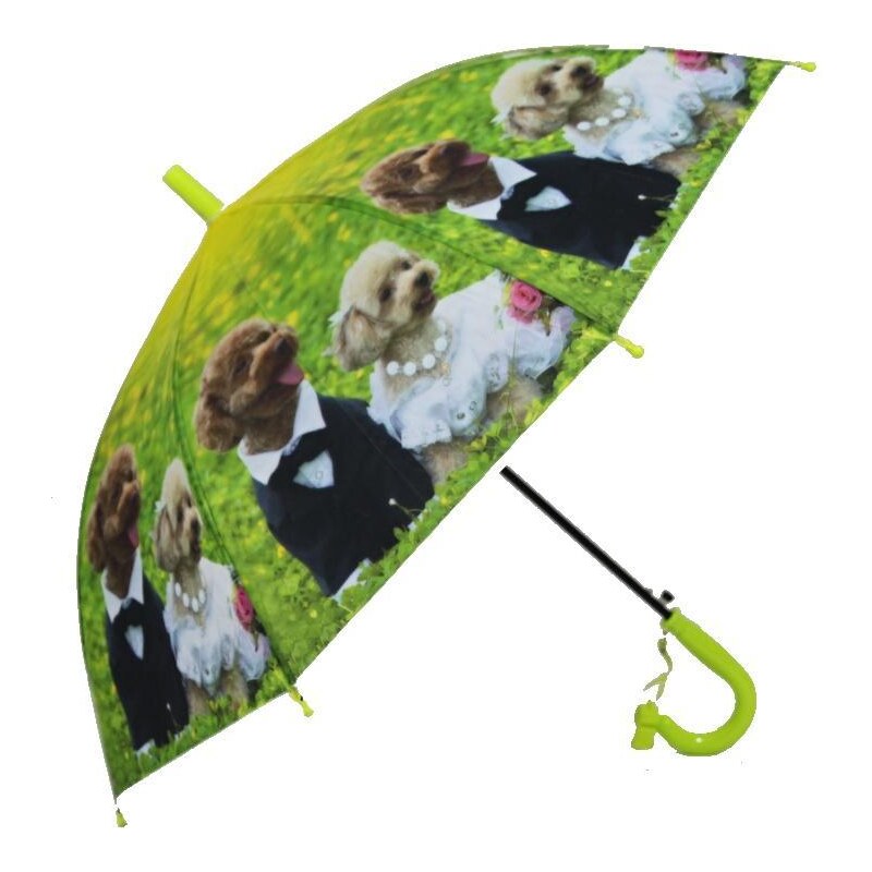 Afrodit Dětský vystřelovací deštník Oliver zelený
