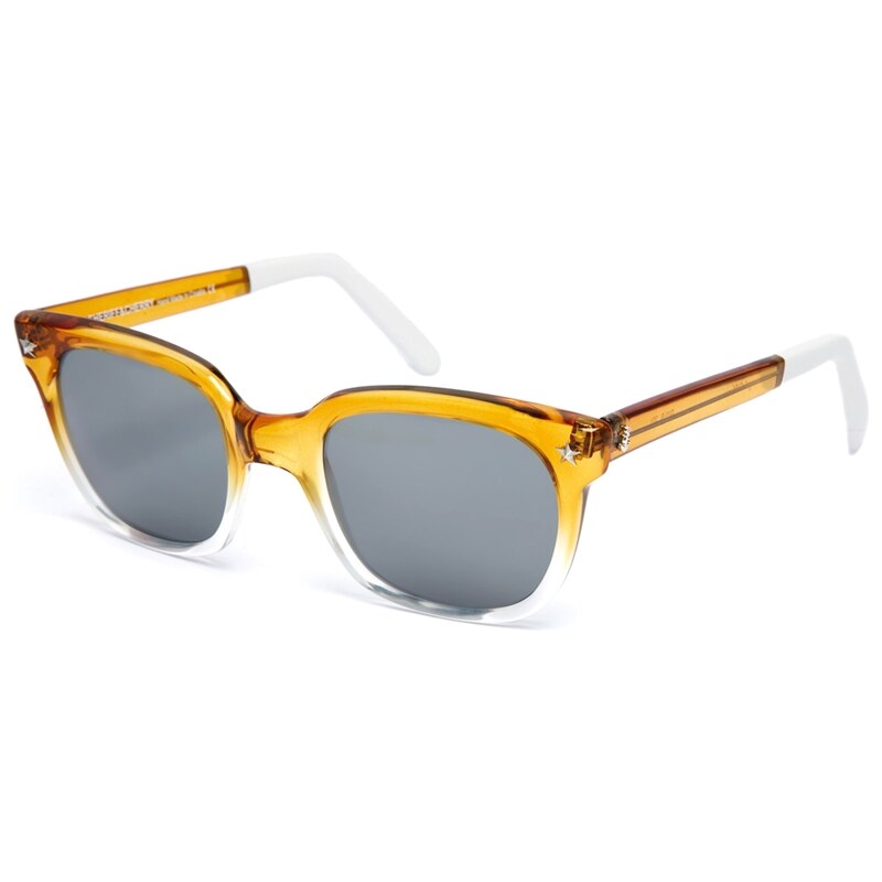 Sheriff & Cherry D-Frame Sunglasses in Honey Ombre - Yellow