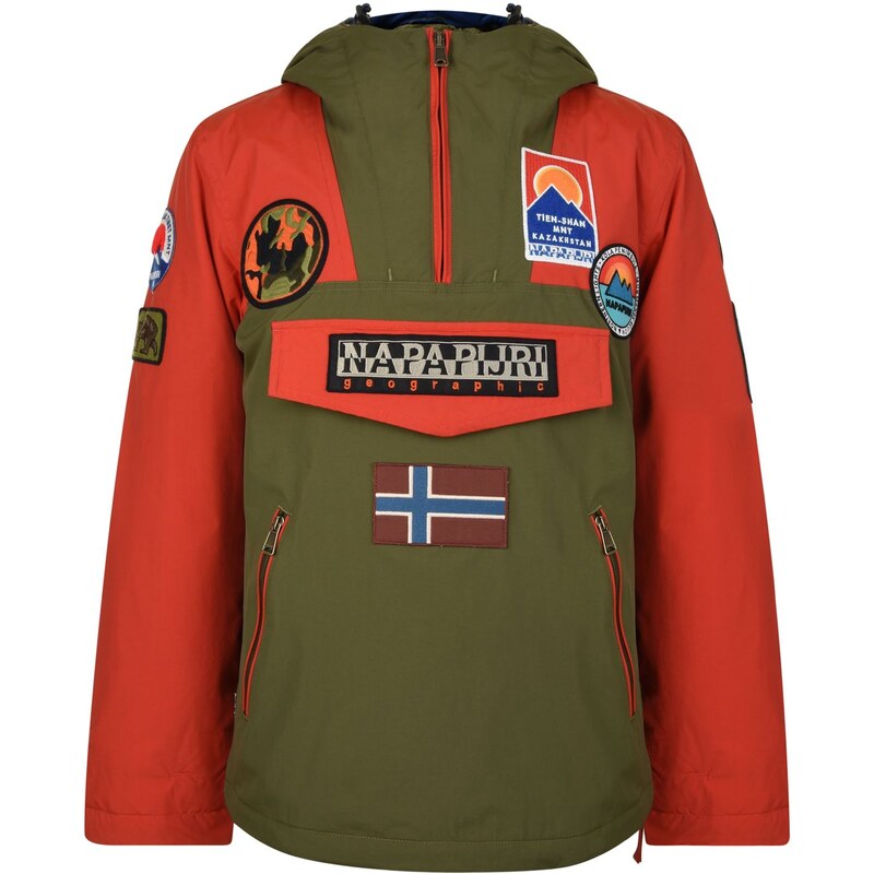 Bunda Napapijri Rainforest Multi Patch Anorak - GLAMI.cz