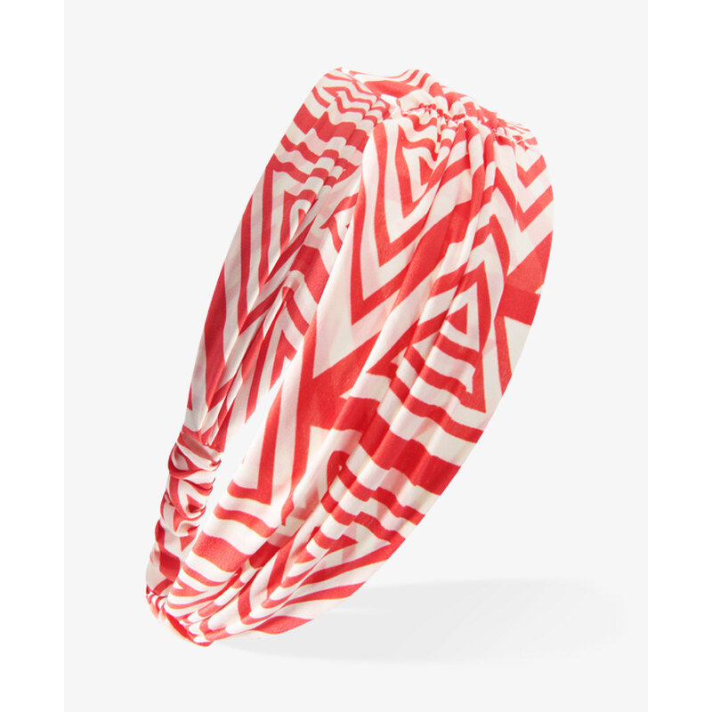 FOREVER21 Ruched Geo Print Headwrap