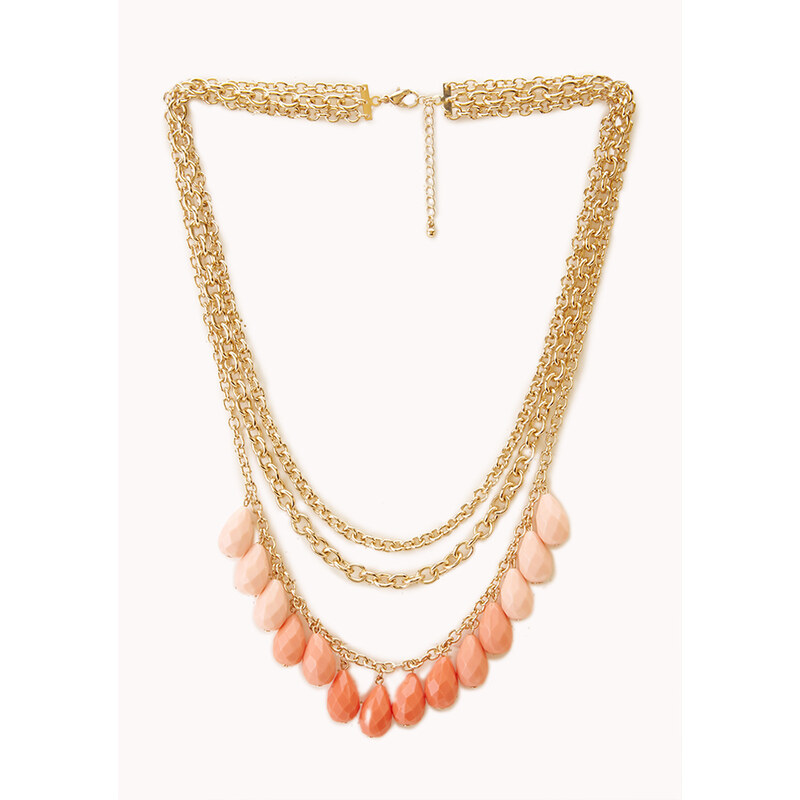 FOREVER21 On The Edge Layered Bib Necklace