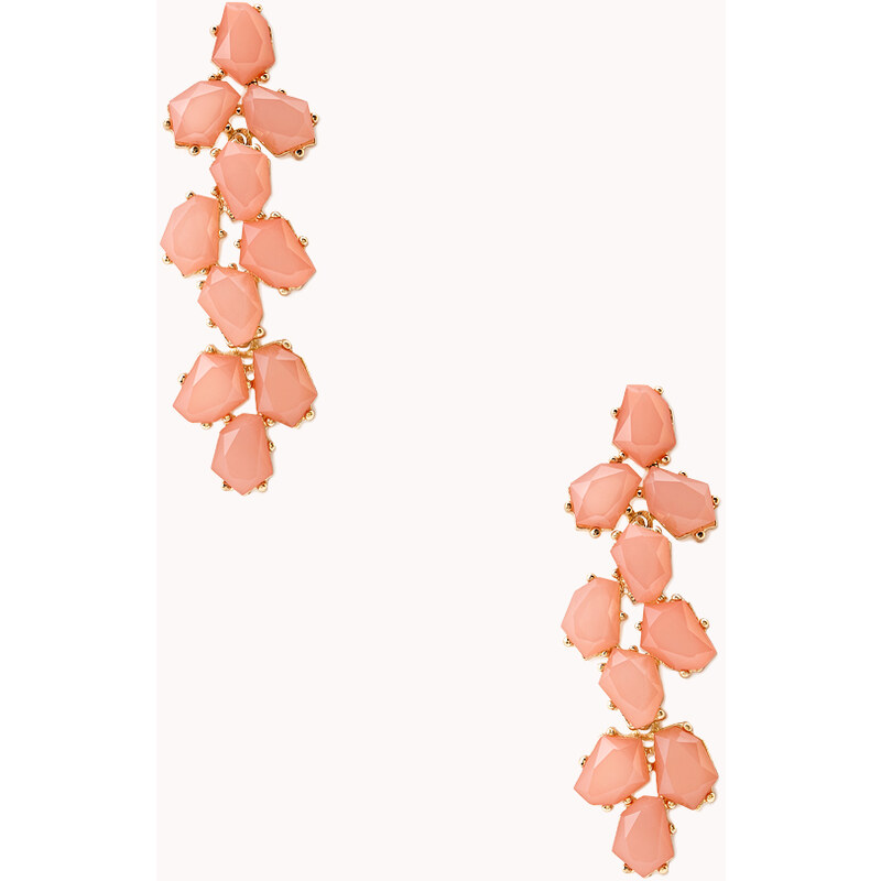 FOREVER21 Floral Cascade Drop Earrings