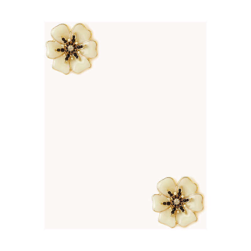 FOREVER21 Tropics Bound Floral Studs