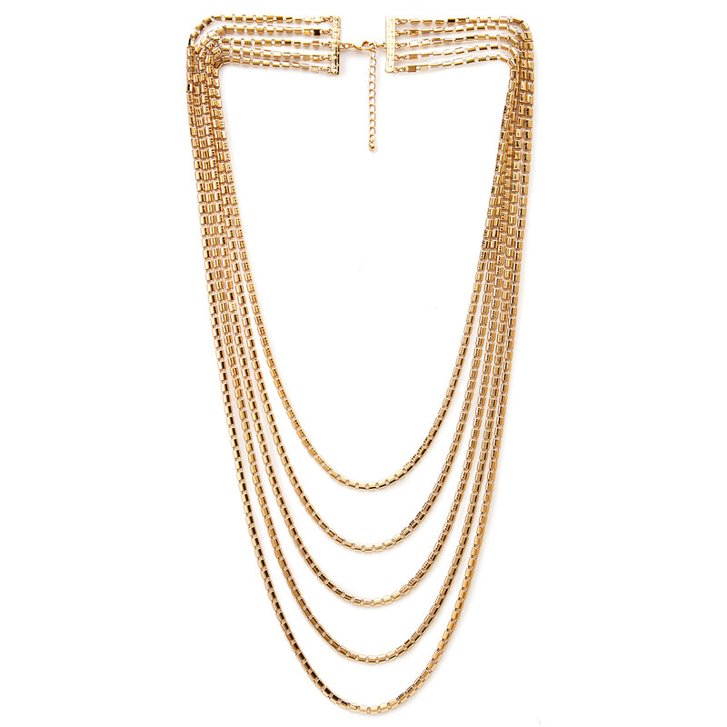 FOREVER21 Flat Multi-Chain Necklace