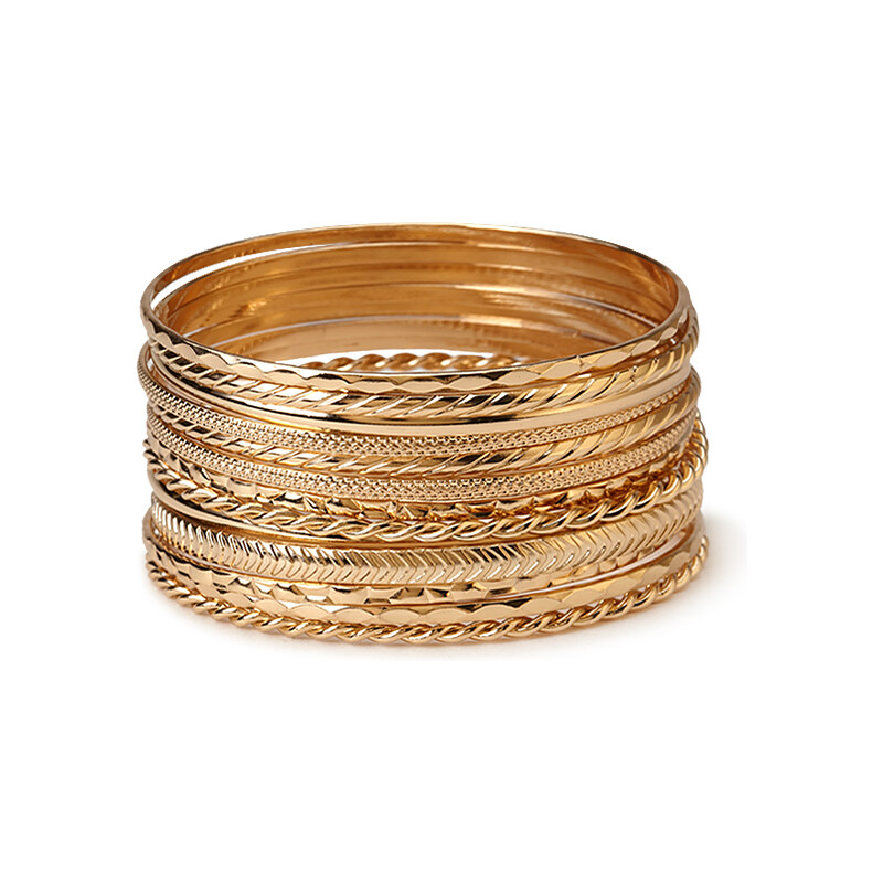 FOREVER21 Mixed Textured Bangles