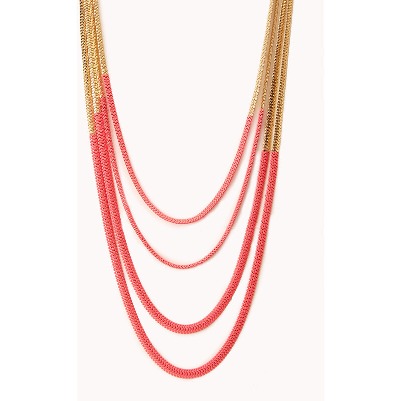 FOREVER21 Neon Pop Layered Necklace