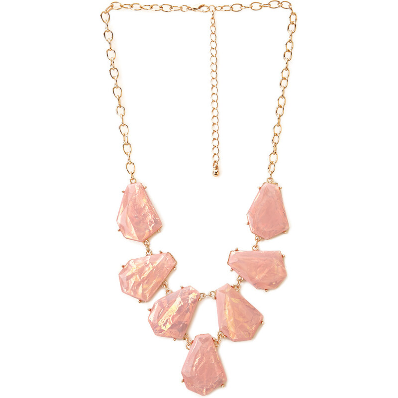 FOREVER21 Be Seen Iridescent Bib Necklace