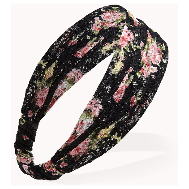 FOREVER21 Romantic Floral Lace Headwrap