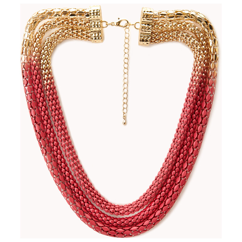 FOREVER21 Statement Layered Ombré Necklace