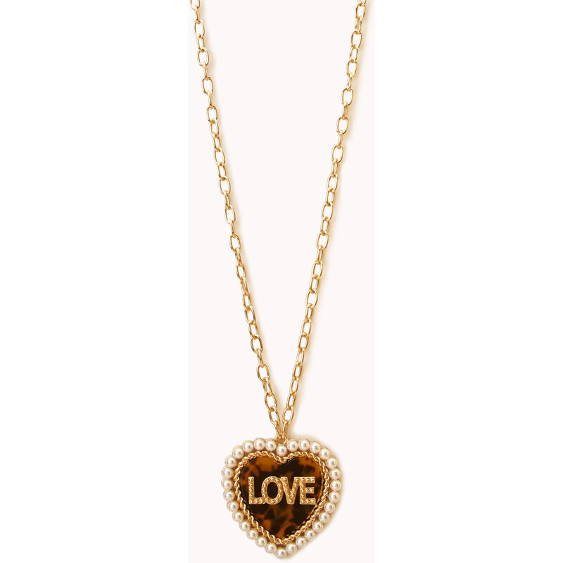 FOREVER21 Lovely Heart Pendant Necklace