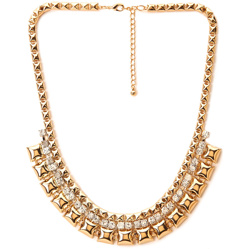 FOREVER21 Pyramid Studded Collar Necklace