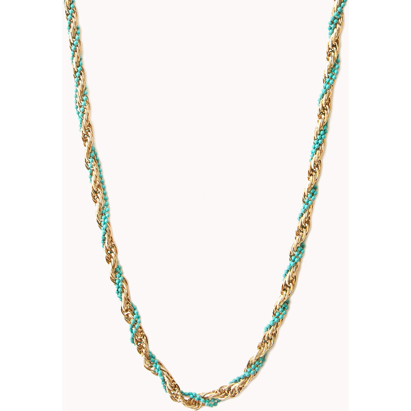 FOREVER21 Sweet Twisted Bead Necklace