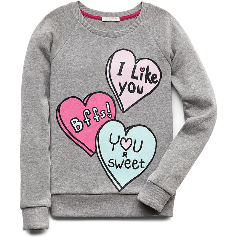 FOREVER21 girls Sweetest Valentine Sweatshirt (Kids)