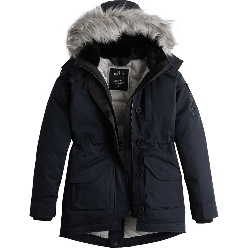 Down parka hollister hot sale