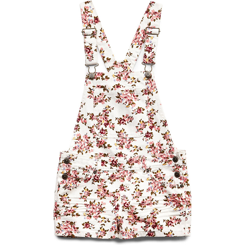 FOREVER21 girls Floral Fun Overalls (Kids)