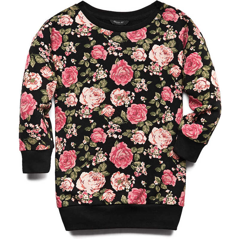 FOREVER21 girls Favorite Floral Sweatshirt (Kids)