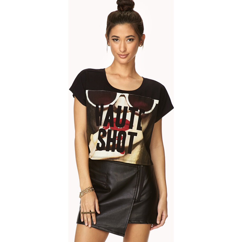 FOREVER21 Haute Shot Cropped Tee