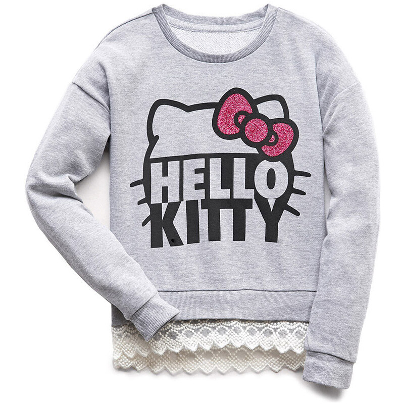 FOREVER21 girls Dainty Hello Kitty Sweatshirt (Kids)