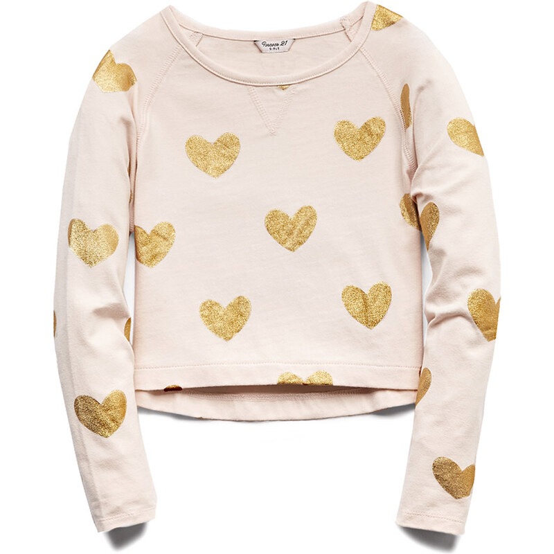 FOREVER21 girls Dazzling Hearts Top (Kids)