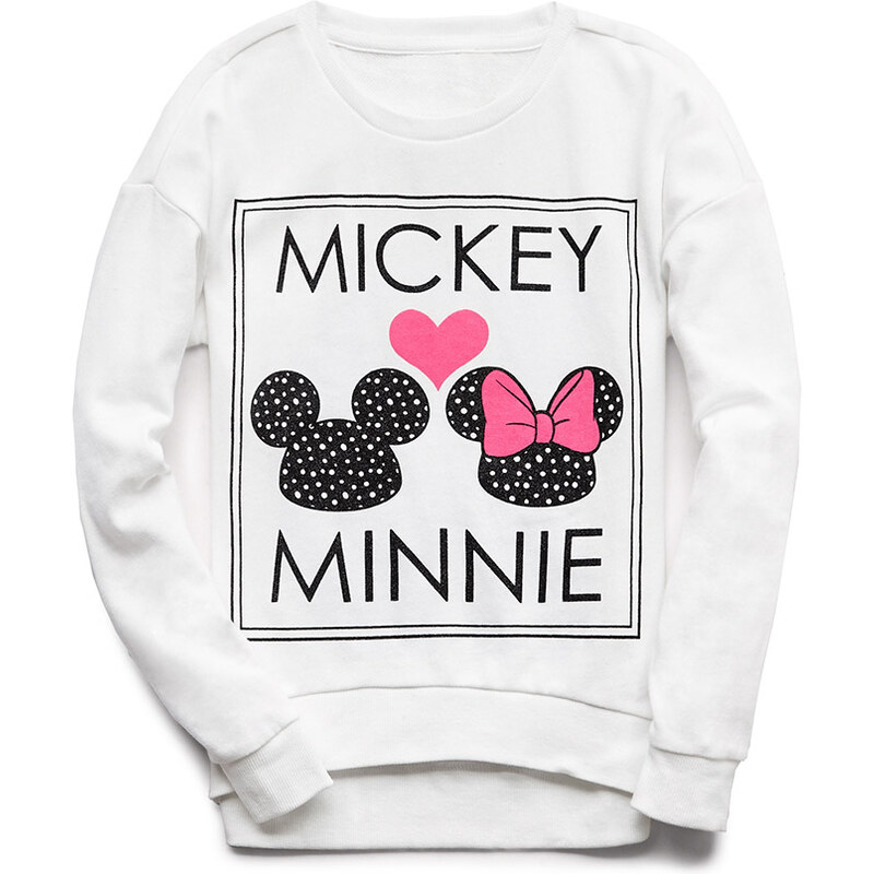 FOREVER21 girls Mickey Minnie Sweatshirt (Kids)