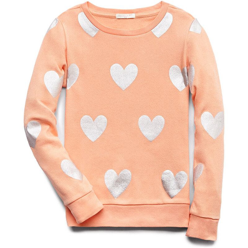 FOREVER21 girls Fancy Hearts Sweatshirt (Kids)