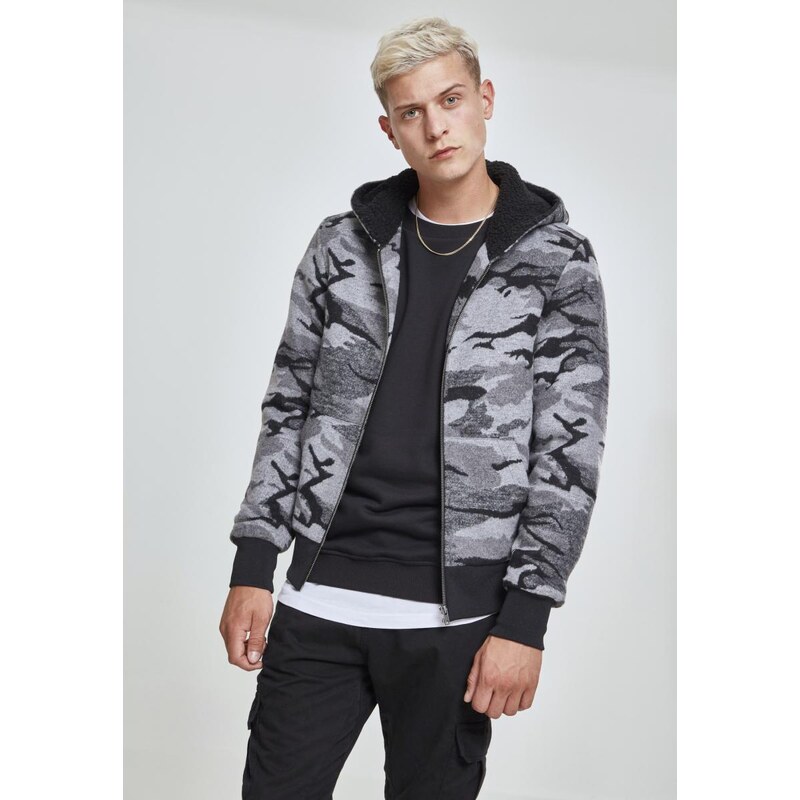 Urban Classics Camo Zip Jacket darkcamo