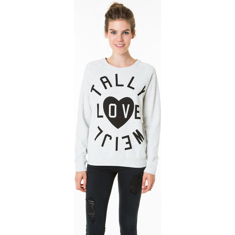 Tally Weijl White "Tally" Printed Sweater