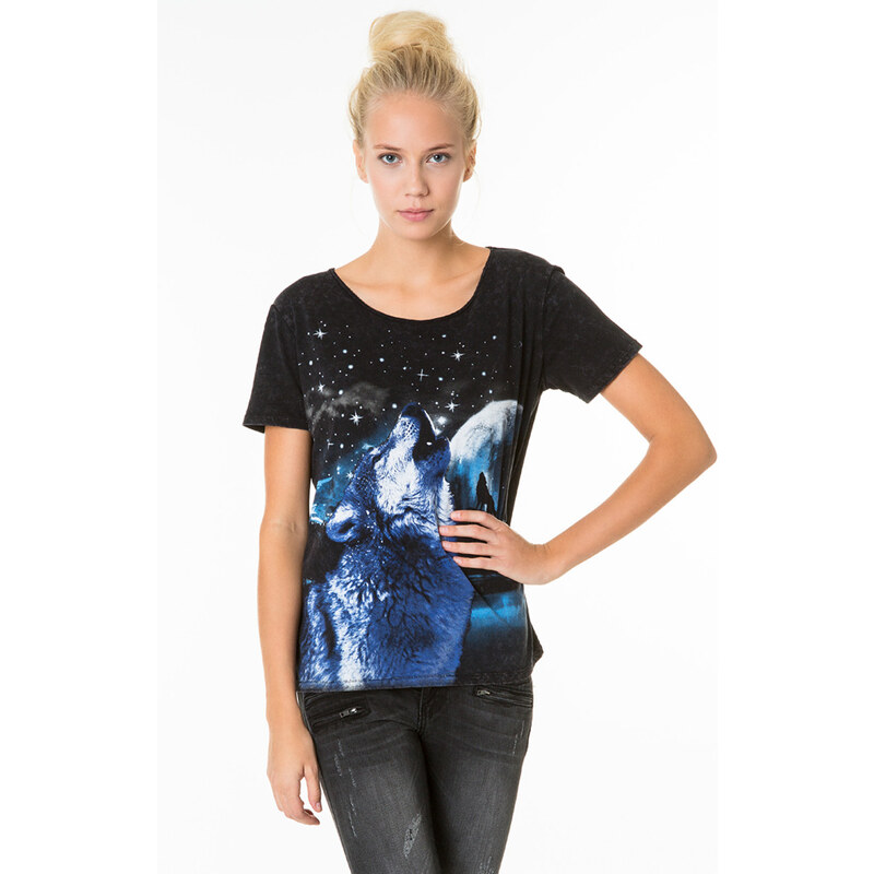 Tally Weijl Printed Top With Open Back Panel