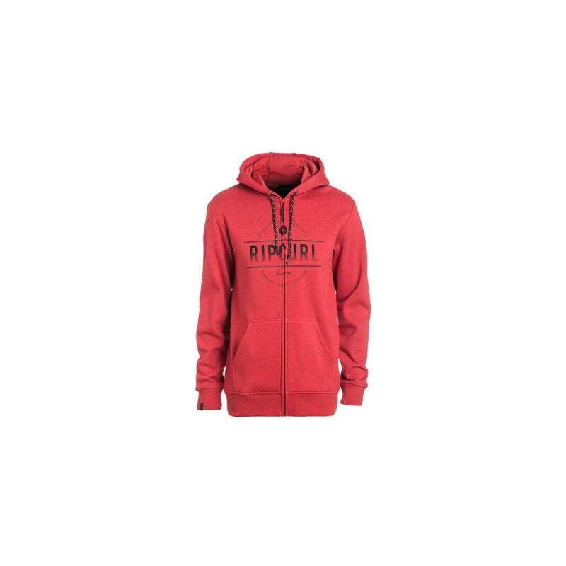 Rip Curl Mikina Ripcurl ROUNDED RIP ZT HOOD Pompeian Red Ma