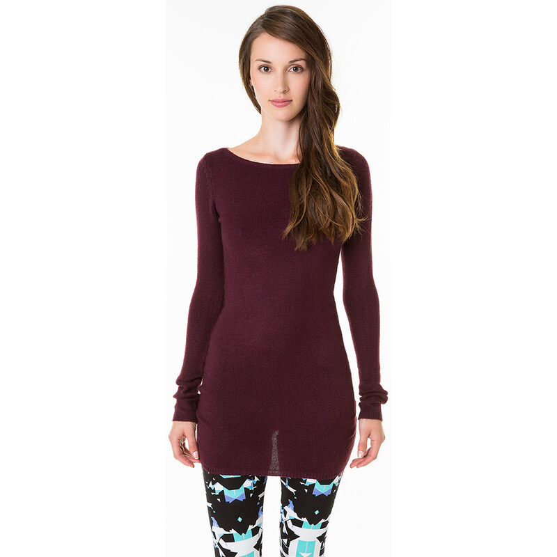Tally Weijl Purple Knitted Jumper Dress